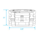 Biltwell EXFIL-7 2.0 Motorcycle Handlebar Bag Black  - Customhoj