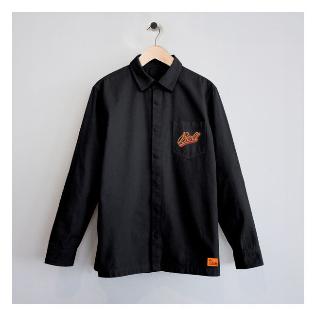 Bolt Type Canvas Snap Shirt S