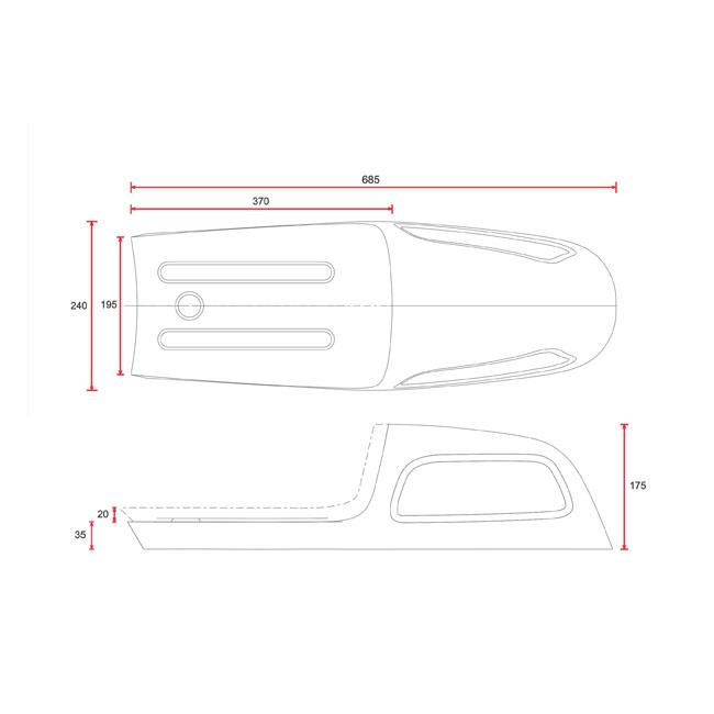 C-Racer V Classic Cafe Racer Seat