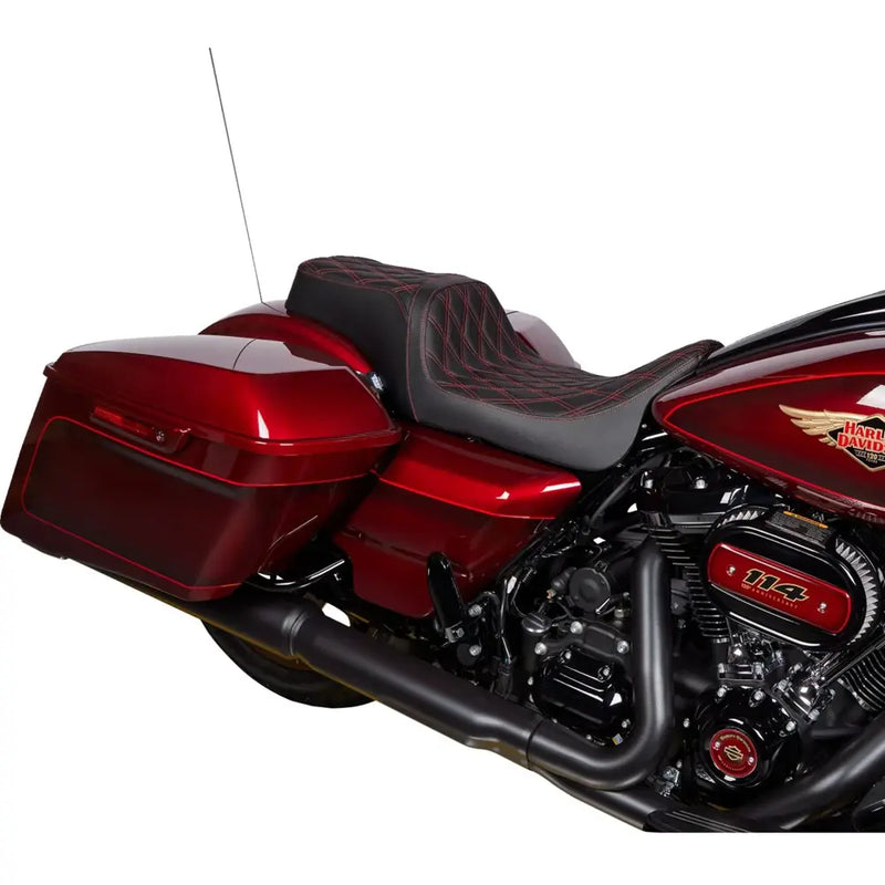 Drag Specialties Performance Predator 1-Up-zadel voor Harley