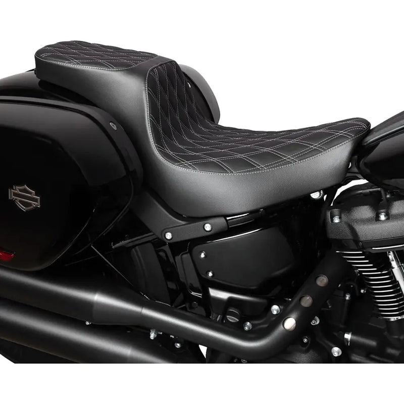 Drag Specialties Performance Predator 2-Up-zadel voor Harley