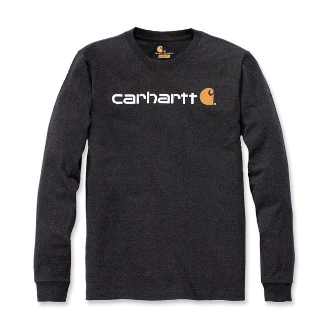 Carhartt Core Logo Longsleeve Carbon Heather / S