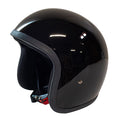 Cavalero Slimline Low Profile Open Jet Helmet Gloss Black (without visor buttons) / S (53-54cm)  - Customhoj