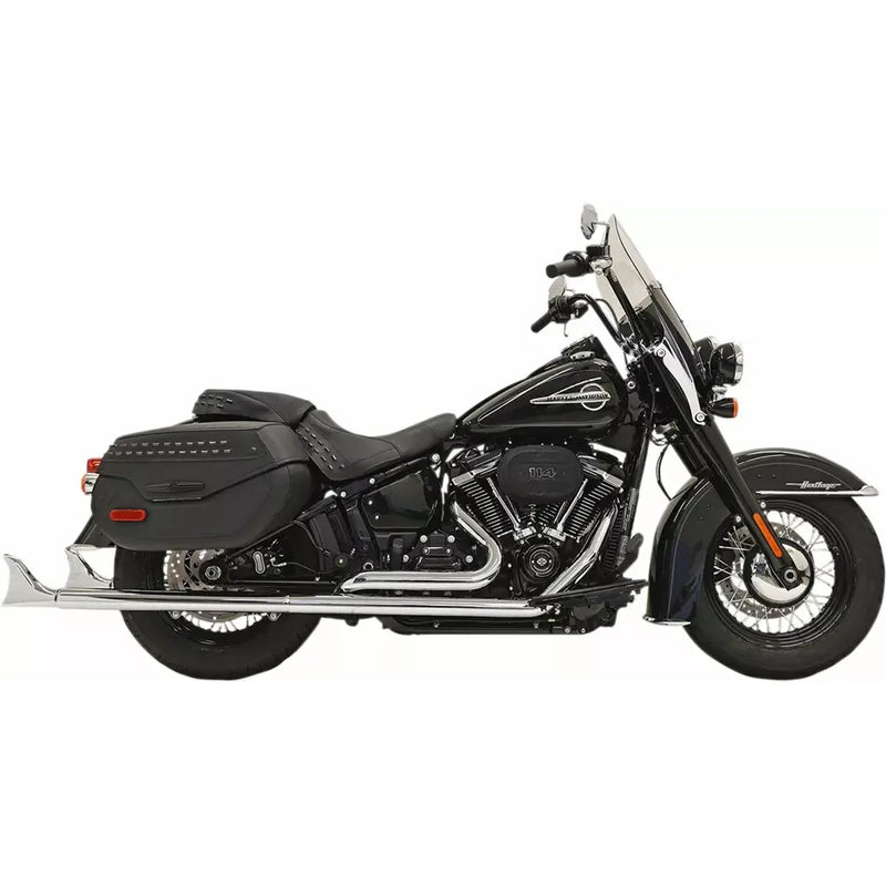 Bassani Fishtail True Dual Uitlaatsysteem voor Harley