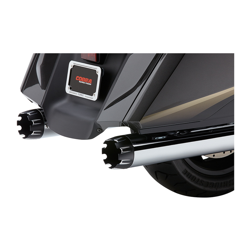 Cobra Dual Cut 4" Slip-On Mufflers for Honda