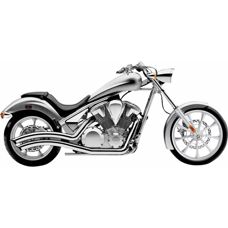Cobra Speedster Swept Exhaust for Honda 10-16 VT1300 CR Stateline / CS Sabre / CT Interstate / CX Fury / Chrome  - Customhoj