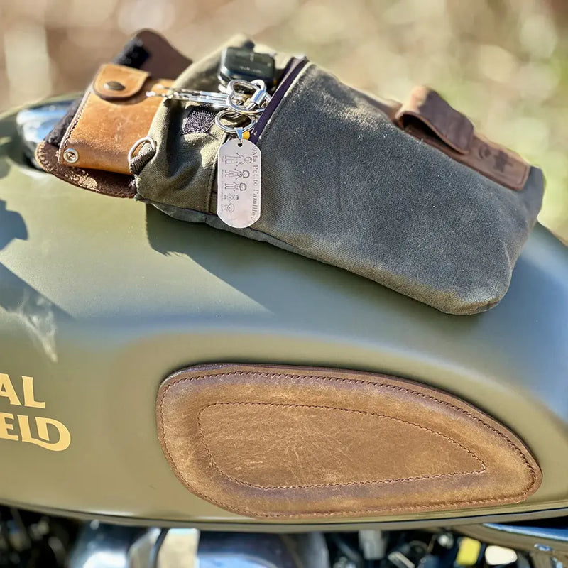 Longride Kleine Heritage gewaxte plunjezak / motor tanktas
