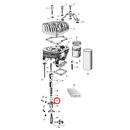 Cylinder Parts Diagram Exploded View for Harley 45" Flathead 21) 26-73 45" SV. James. Washer, valve spring cover. Replaces OEM: 18630-26