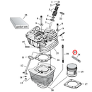 Cylinder Parts Diagram Exploded View for Harley Evolution Big Twin 23) 84-99 Big Twin. Retaining ring. Replaces OEM: 22589-83A