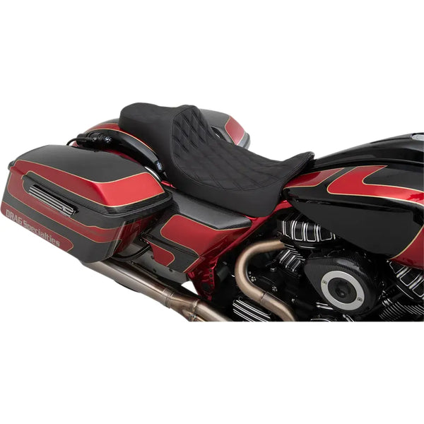 Drag Specialties Predator III Extended Reach Seat voor Harley