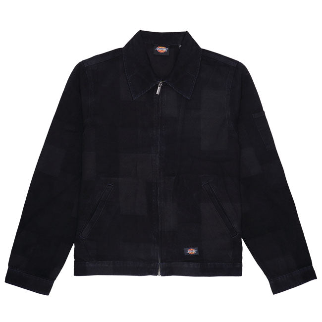Dickies Jacquard Eisenhower Jacket Rinsed Black / S  - Customhoj