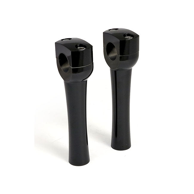 Dighton Domed Aluminium Handlebar Risers Black / 6" (15.2cm)