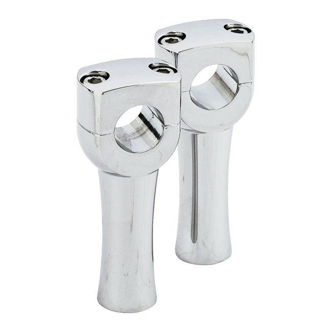 Dighton Domed Aluminium Handlebar Risers Chrome / 4" (10.1cm)