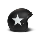 DMD Retro Star Open Motorcycle Helmet Matte Black / XS (54cm)  - Customhoj