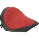 Drag Specialties Low Profile Solo Seat for Victory 03-17 High Ball / Kingpin / Vegas / Diamond Black / Red  - Customhoj