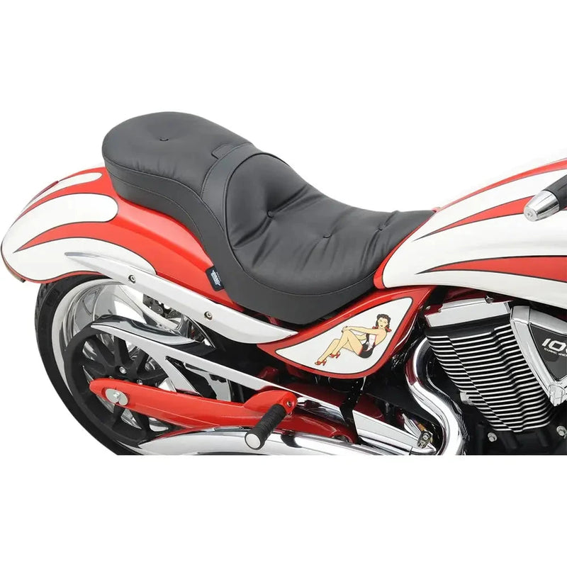 Drag Specialties Low Profile Touring Seat for Victory 06-14 Vegas Jackpot / Pillow Top Black  - Customhoj