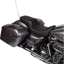 Drag Specialties Performance Predator 2-Up Backrest Receptible Seat for Harley 08-25 Touring (excl. 23-25 CVO; 24-25 Road Glide / Street Glide) / Black Solar Reflective  - Customhoj