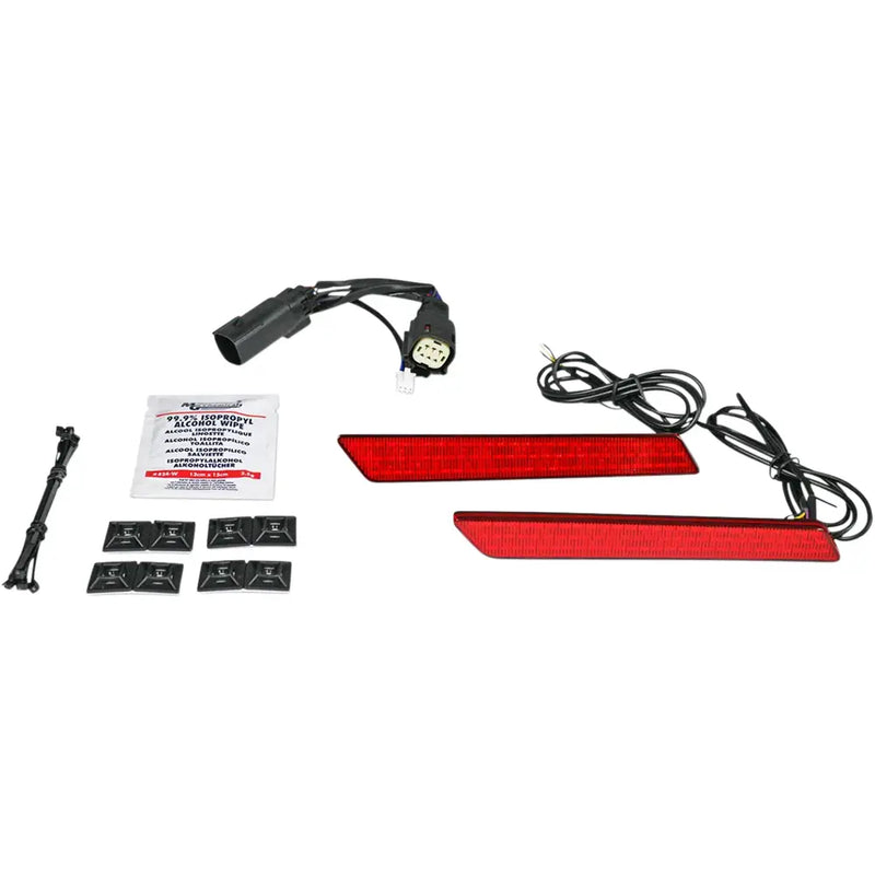 Custom Dynamics LED-verlichting met dubbele intensiteit voor zadeltasvergrendeling voor Harley