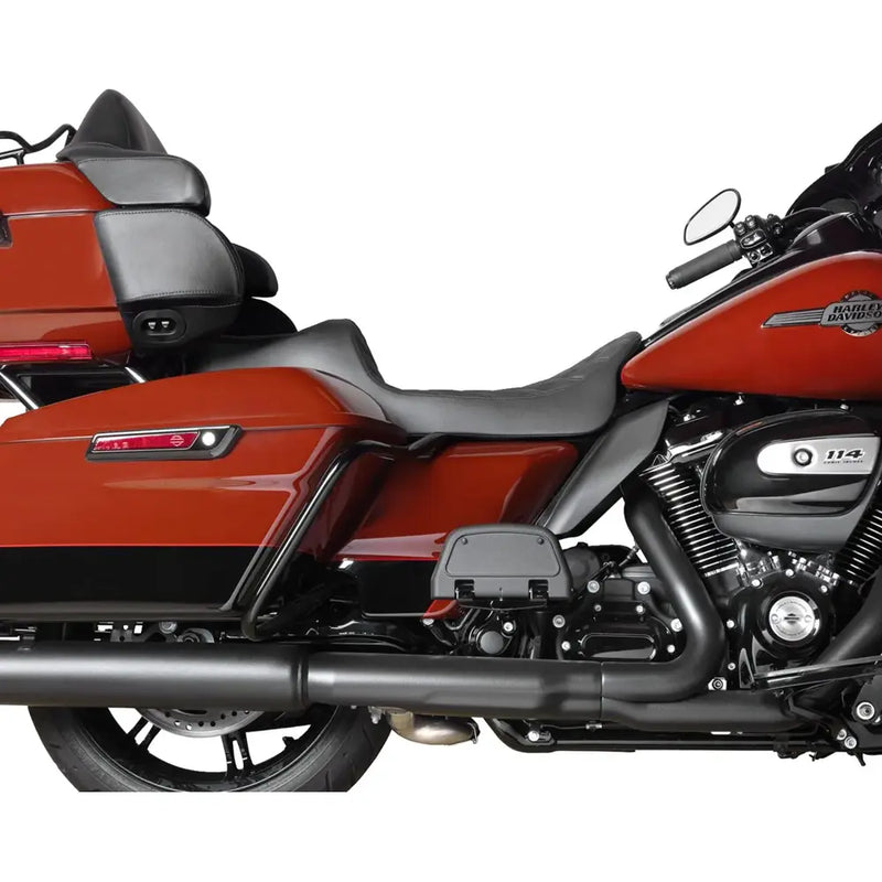 Drag Specialties Predator III 2-Up Extended Reach Seat voor Harley