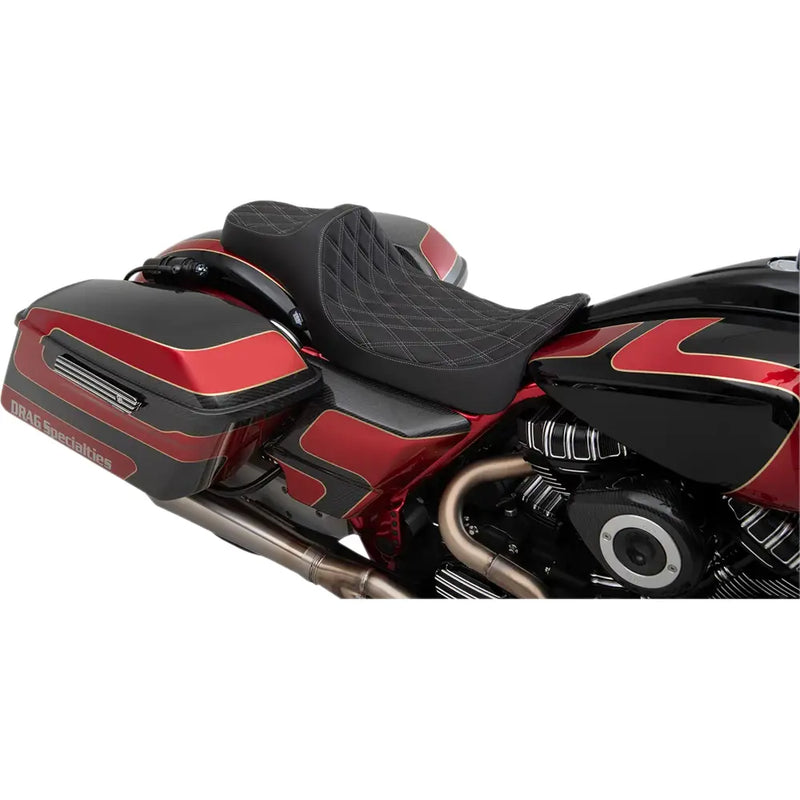 Drag Specialties Predator III Extended Reach Seat voor Harley