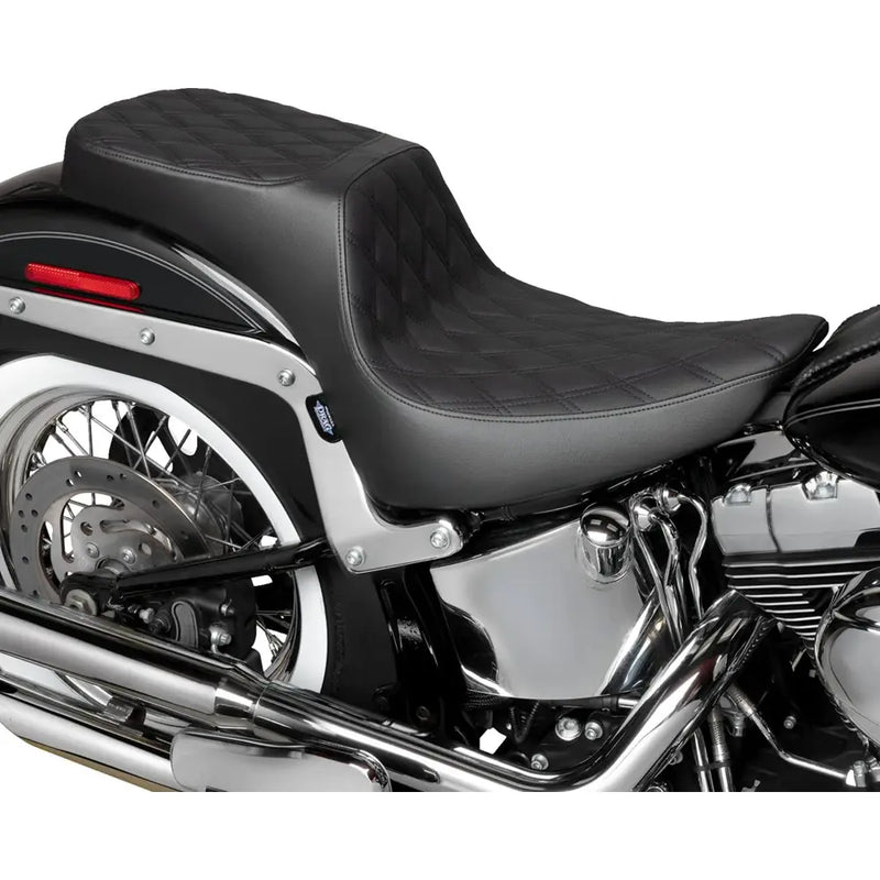 Drag Specialties Performance Predator 2-Up-zadel voor Harley