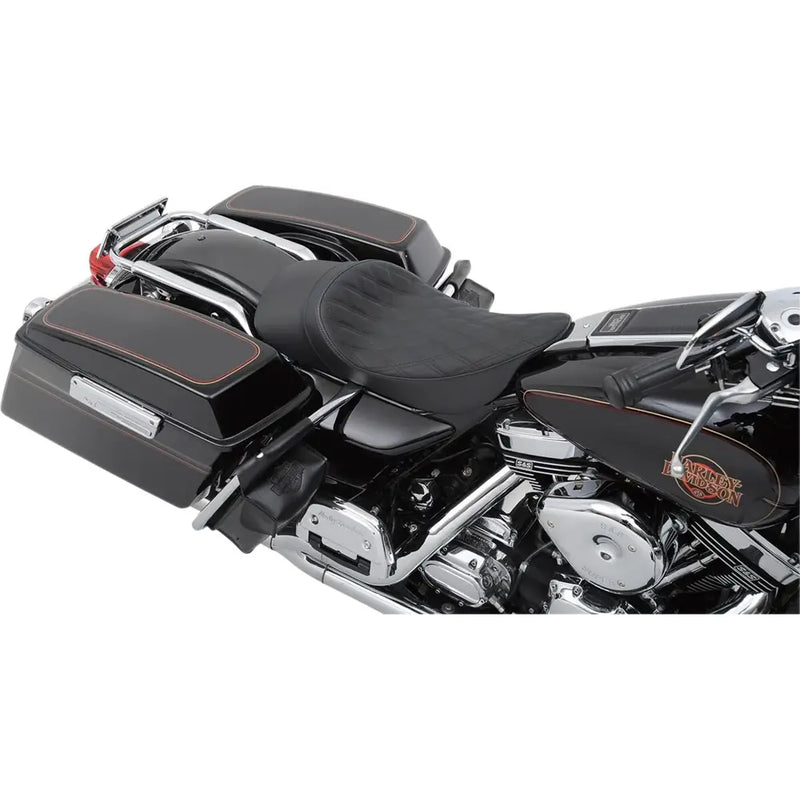 Drag Specialties EZ-ON laag profiel solo-zadel voor Harley