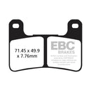 EBC Double-H Sintered Front Brake Pads for Kawasaki KLZ 1000 Versys S Tourer / Grand Tourer 20-21