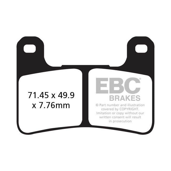 EBC Double-H Sintered Front Brake Pads for Kawasaki KLZ 1000 Versys S Tourer / Grand Tourer 20-21