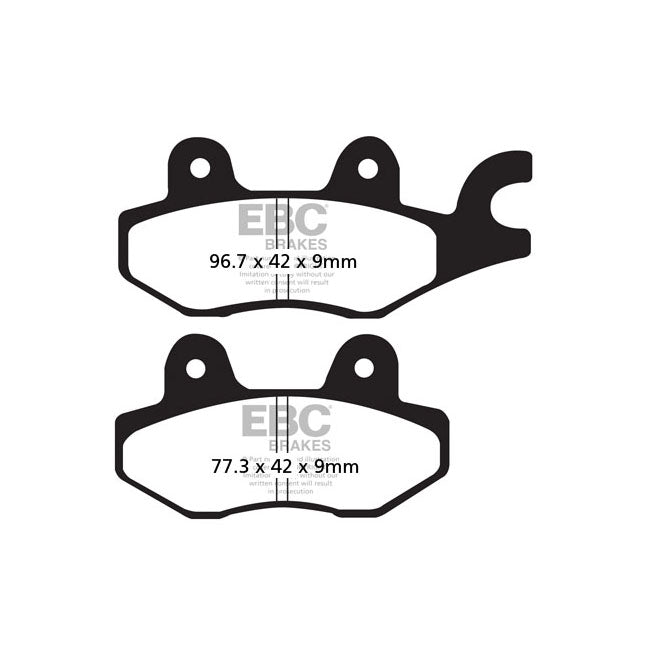 EBC Double-H Sintered Front Brake Pads for Kawasaki Ninja 400 EX 400 / KRT 17-21