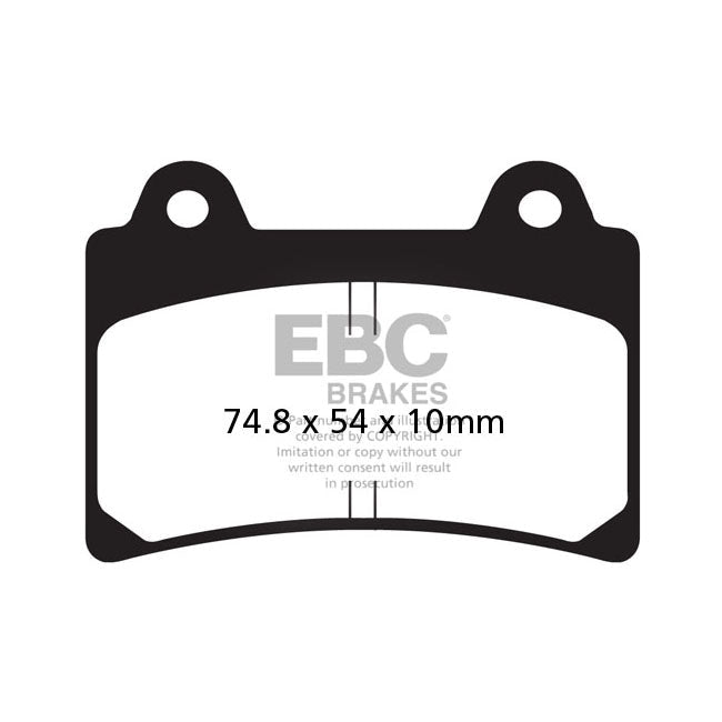 EBC Double-H Sintered Rear Brake Pads for Yamaha XV 1600 A Wildstar 99-04