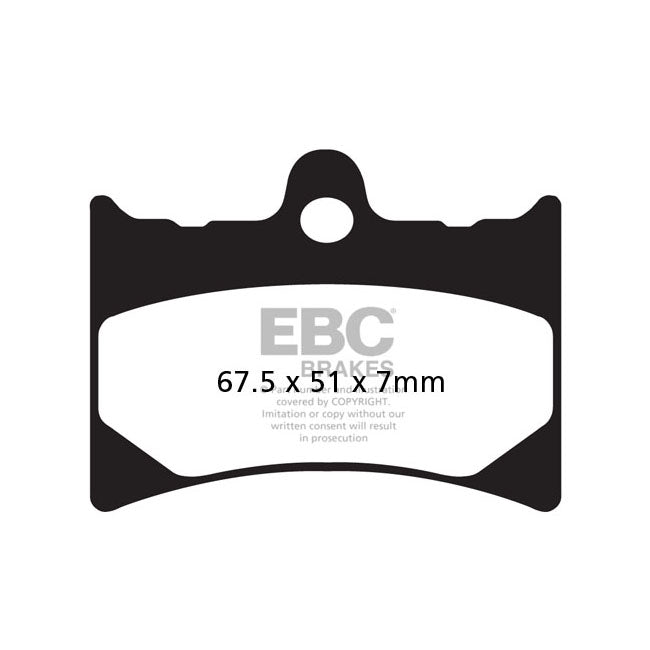 EBC Organic Front Brake Pads for Moto Guzzi Quota 1000 EFI 92-97