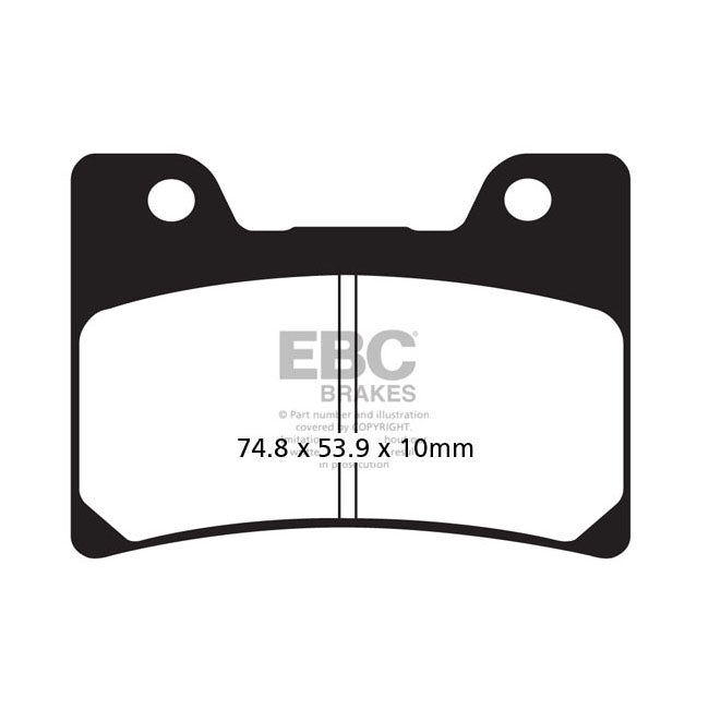 EBC Organic Front Brake Pads for Yamaha FJ 1200 A 91-95