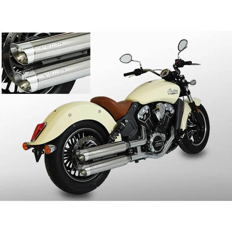 Miller Yuma Euro 3/4/5 Slip-On Geluiddempers voor Indian