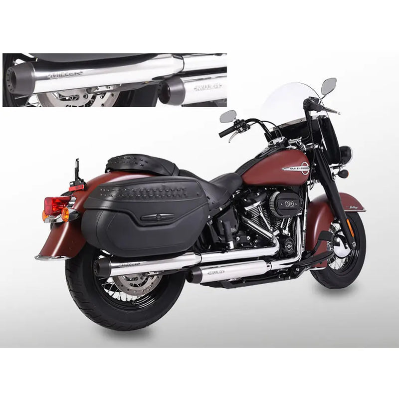 Miller Onafhankelijkheid Euro 4 Slip-On Dempers voor Harley