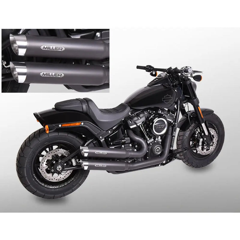 Miller Bronco Euro 4 Uitlaatsysteem voor Harley