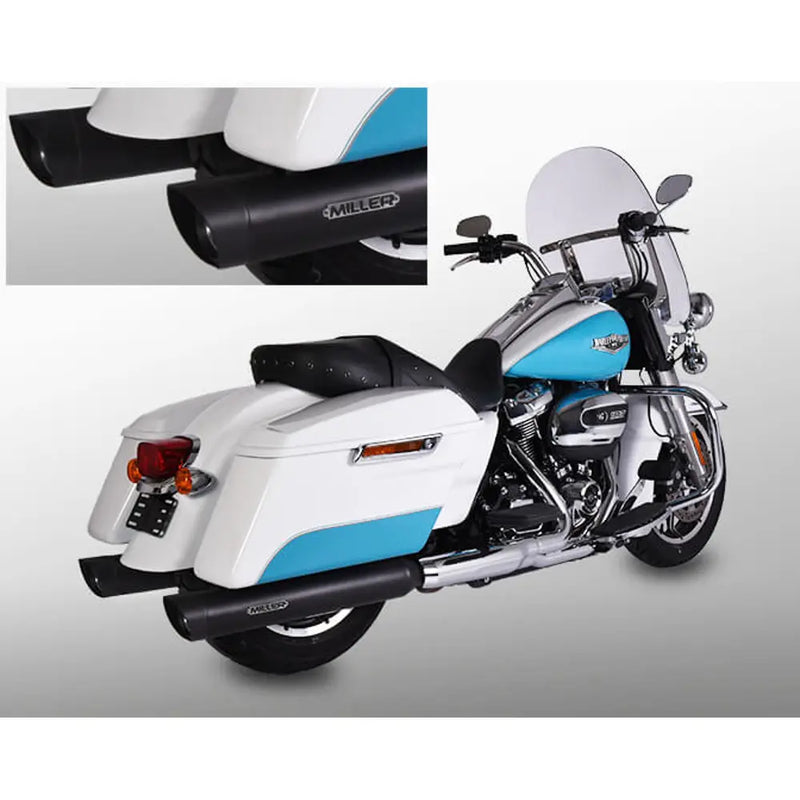 Miller Arlington Euro 4 Slip-On Geluiddempers voor Harley
