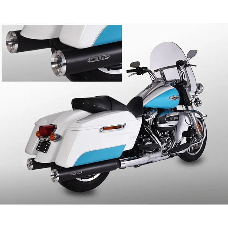 Miller Arlington Euro 4 Slip-On Geluiddempers voor Harley