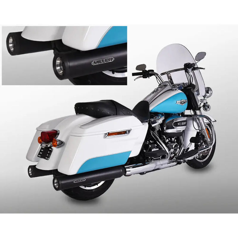Miller Arlington Euro 4 Slip-On Geluiddempers voor Harley