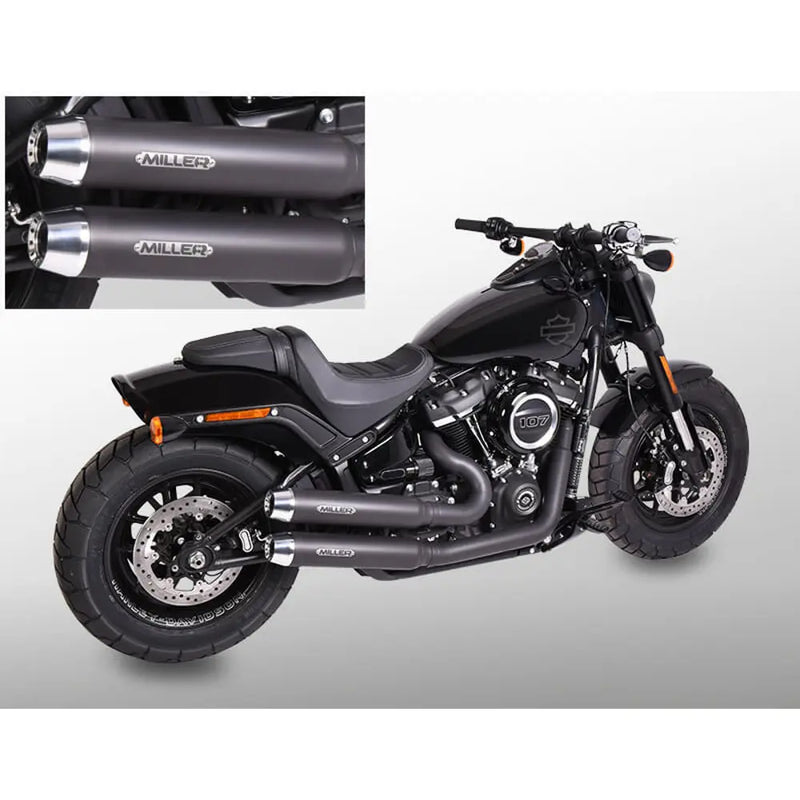 Miller Bronco Euro 4 Uitlaatsysteem voor Harley