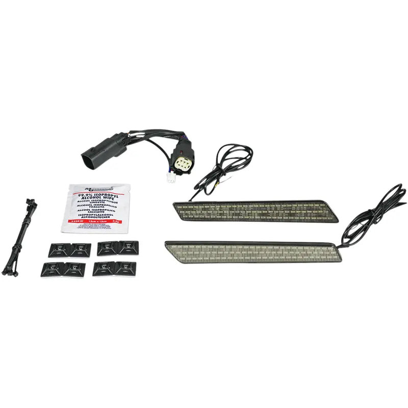 Custom Dynamics LED-verlichting met dubbele intensiteit voor zadeltasvergrendeling voor Harley