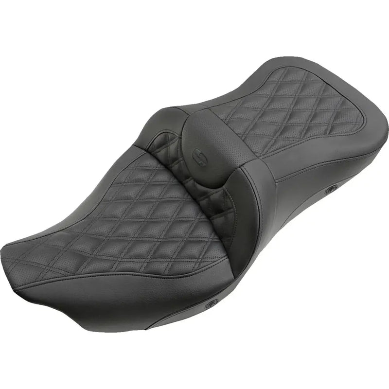 Saddlemen Roadsofa Verlengde Reach Lattice Stitch Zadel voor Harley