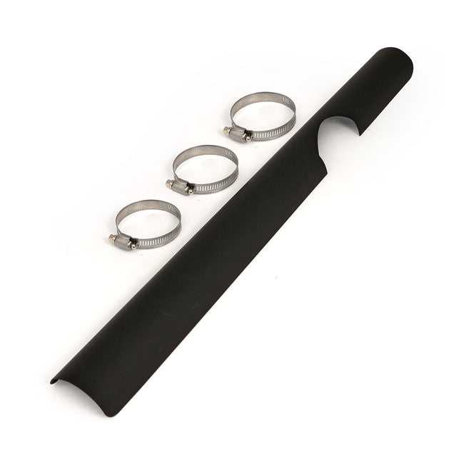 FLT Lower Exhaust Heat Shield for Harley Black / 81-91 FLT / Touring  - Customhoj