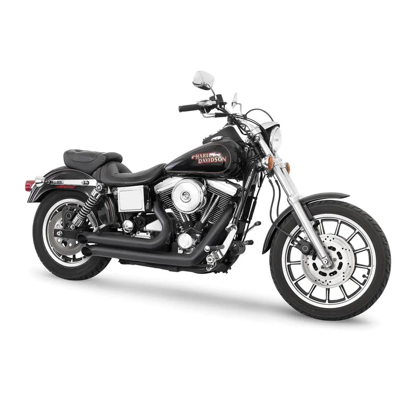 Freedom Performance Declaration Turn Outs Exhaust for Harley 06-17 Dyna (excl. FLD) / Black  - Customhoj