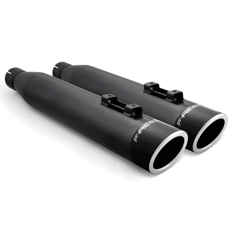 Freedom Performance Liberty Slip-On Mufflers for Harley 17-24 Touring / Black with black end caps  - Customhoj