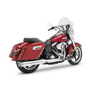 Freedom Performance Racing Slip-On Mufflers for Harley 15-16 Dyna FXDL Low Rider / Chrome with chrome end caps  - Customhoj