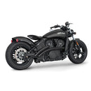 Freedom Performance Radical Radius Exhaust for Indian 15-24 Scout / Black / Straight Star Sculpted Black  - Customhoj