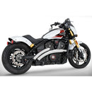 Freedom Performance Radical Radius Exhaust for Indian 2025 Scout / Chrome / Straight Star Sculpted Black  - Customhoj