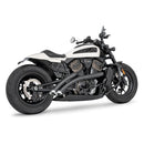 Freedom Performance Radical Radius Slash Cut Exhaust for Harley 21-25 Sportster S RH1250S / Black / Chrome  - Customhoj