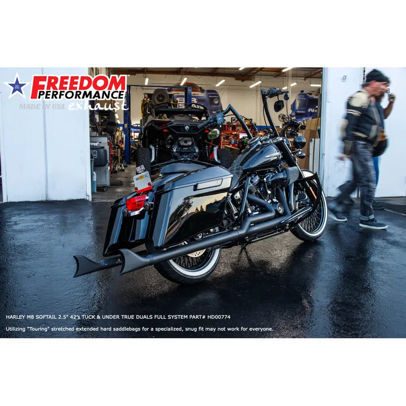 Freedom Performance Sharktail True Duals Exhaust for Harley  - Customhoj