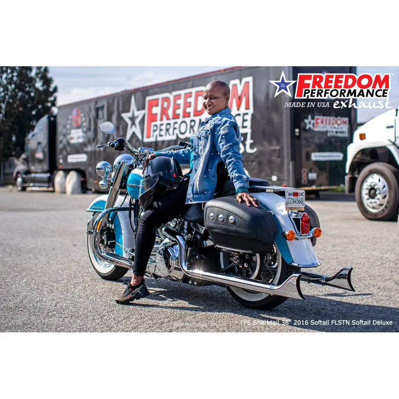 Freedom Performance Sharktail True Duals Exhaust for Harley  - Customhoj